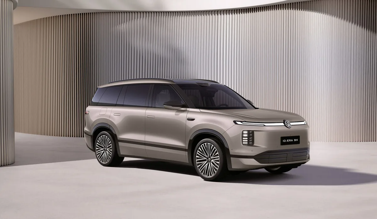 Ngoại thất Volkswagen ID. ERA 9X màu champagne – tham khảo khi chọn phụ kiện bảo vệ xe